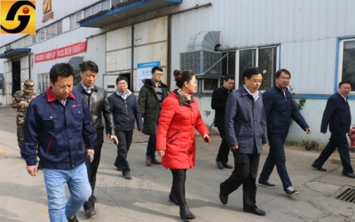 德城區區委書記鞏洪波到德州金宇減速機調研